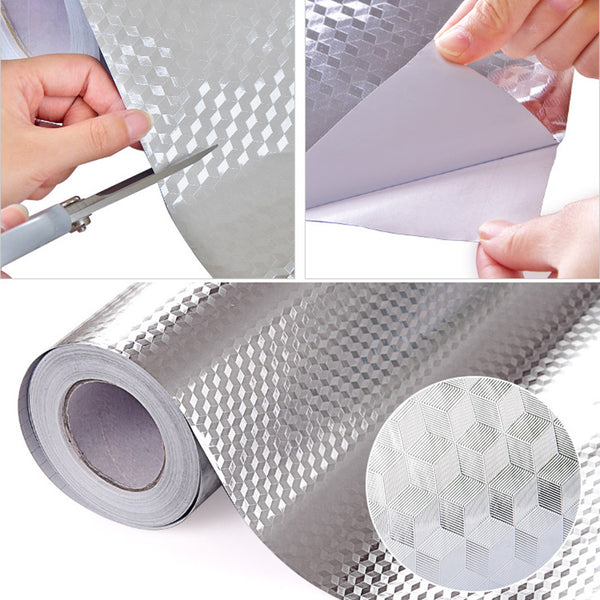 Aluminum Foil Kitchen Stickers Maison Decoration Sticker