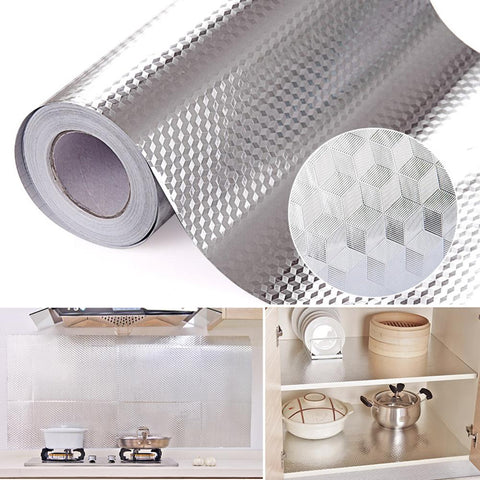 Aluminum Foil Kitchen Stickers Maison Decoration Sticker